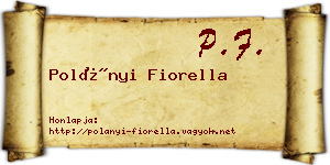 Polányi Fiorella névjegykártya